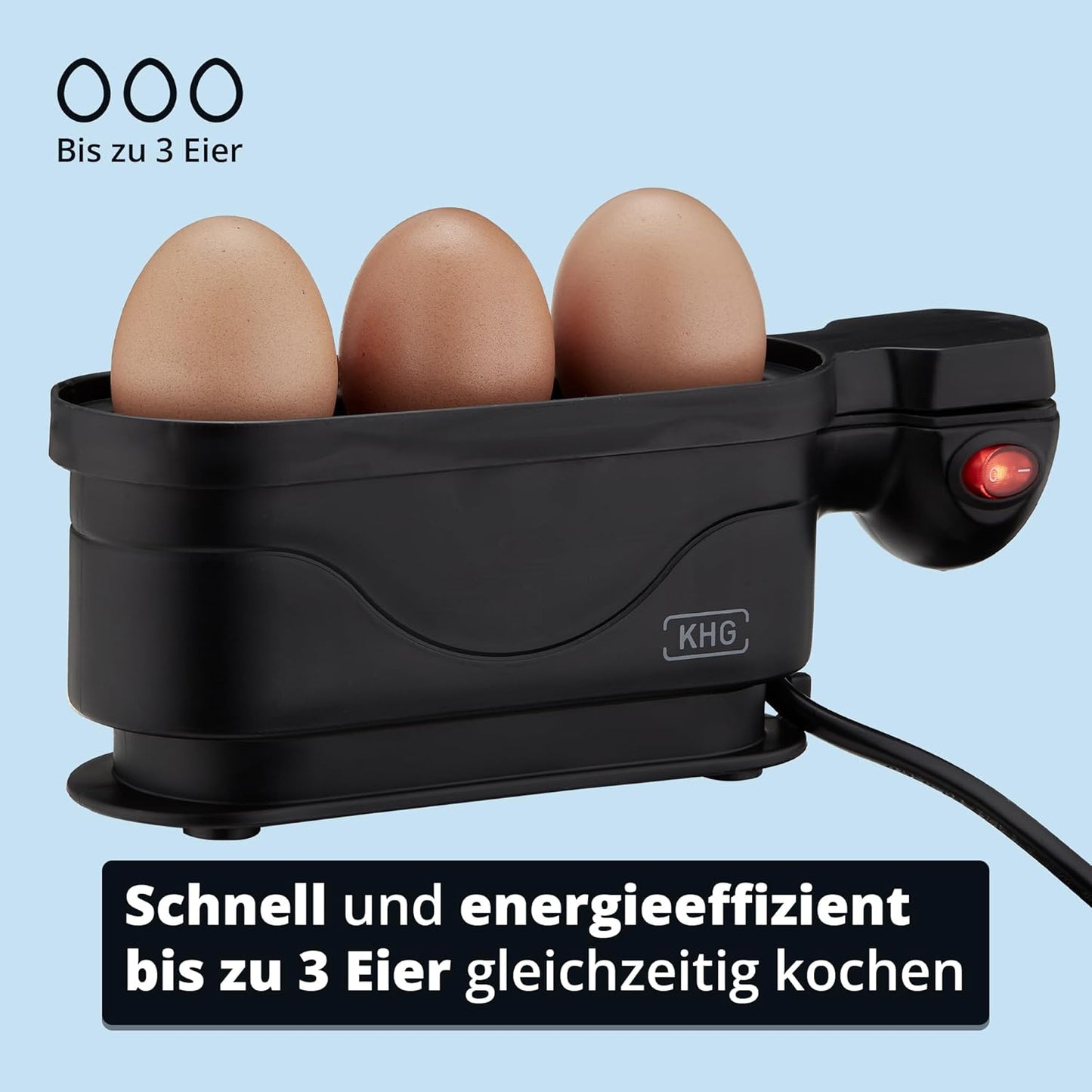 Eierkocher mit Warmhaltefunktion