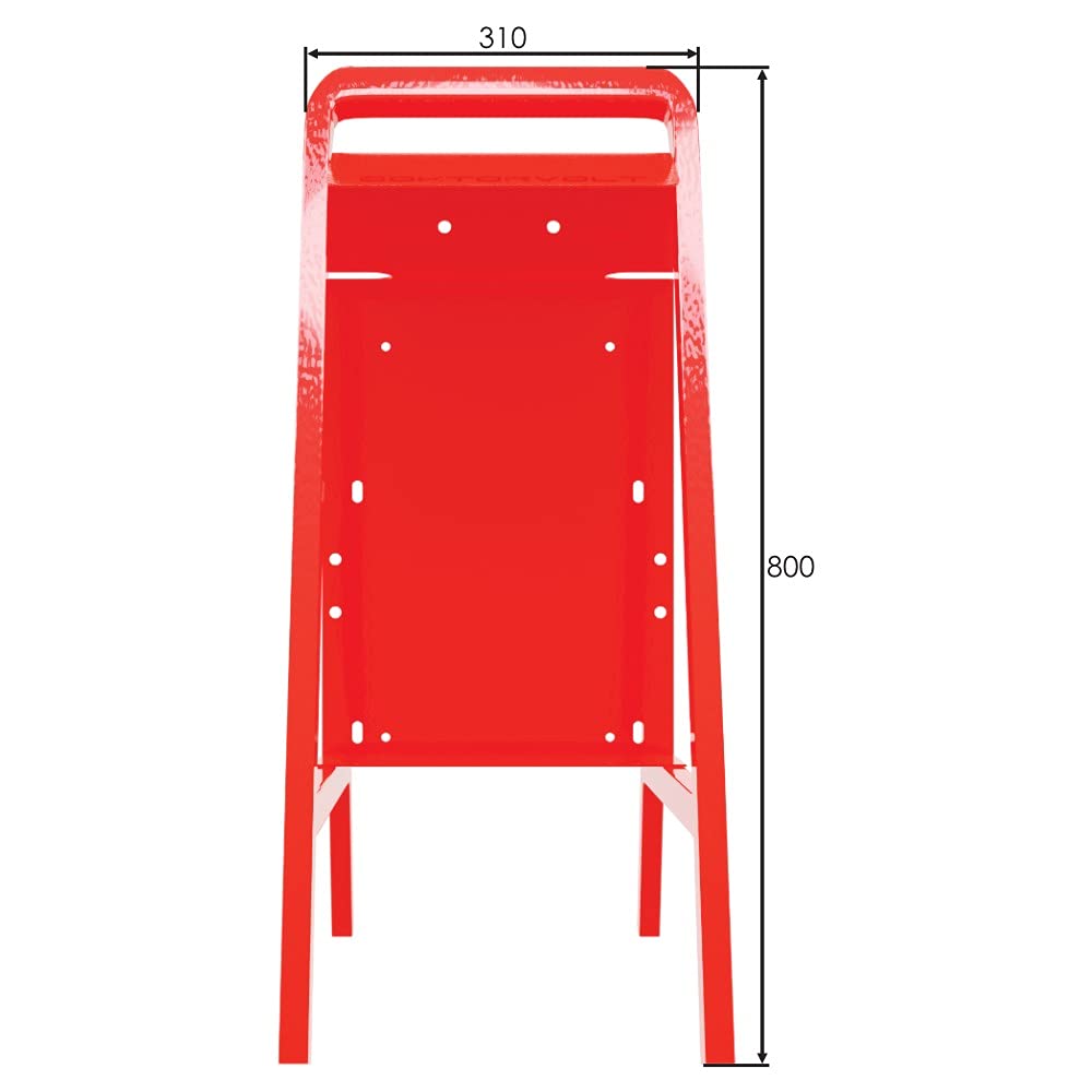 Stahlständer für Baustromverteiler, 310x8000mm verzinkt