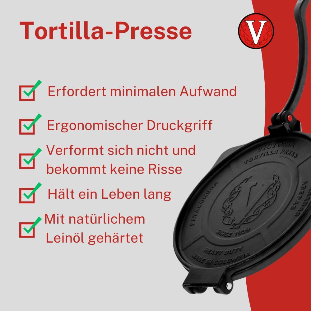 Tortillapresse, 20cm