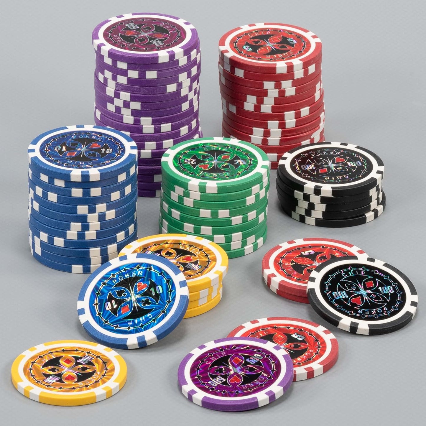 Pokerkoffer Komplett-Set mit 500 Chips