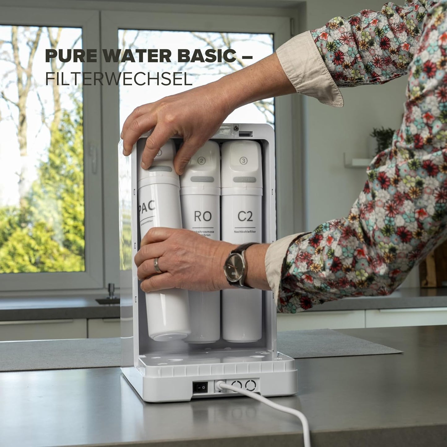 Umkehrosmose Pure Water Basic Wasseraufbereiter mit Heisswasserfunktion