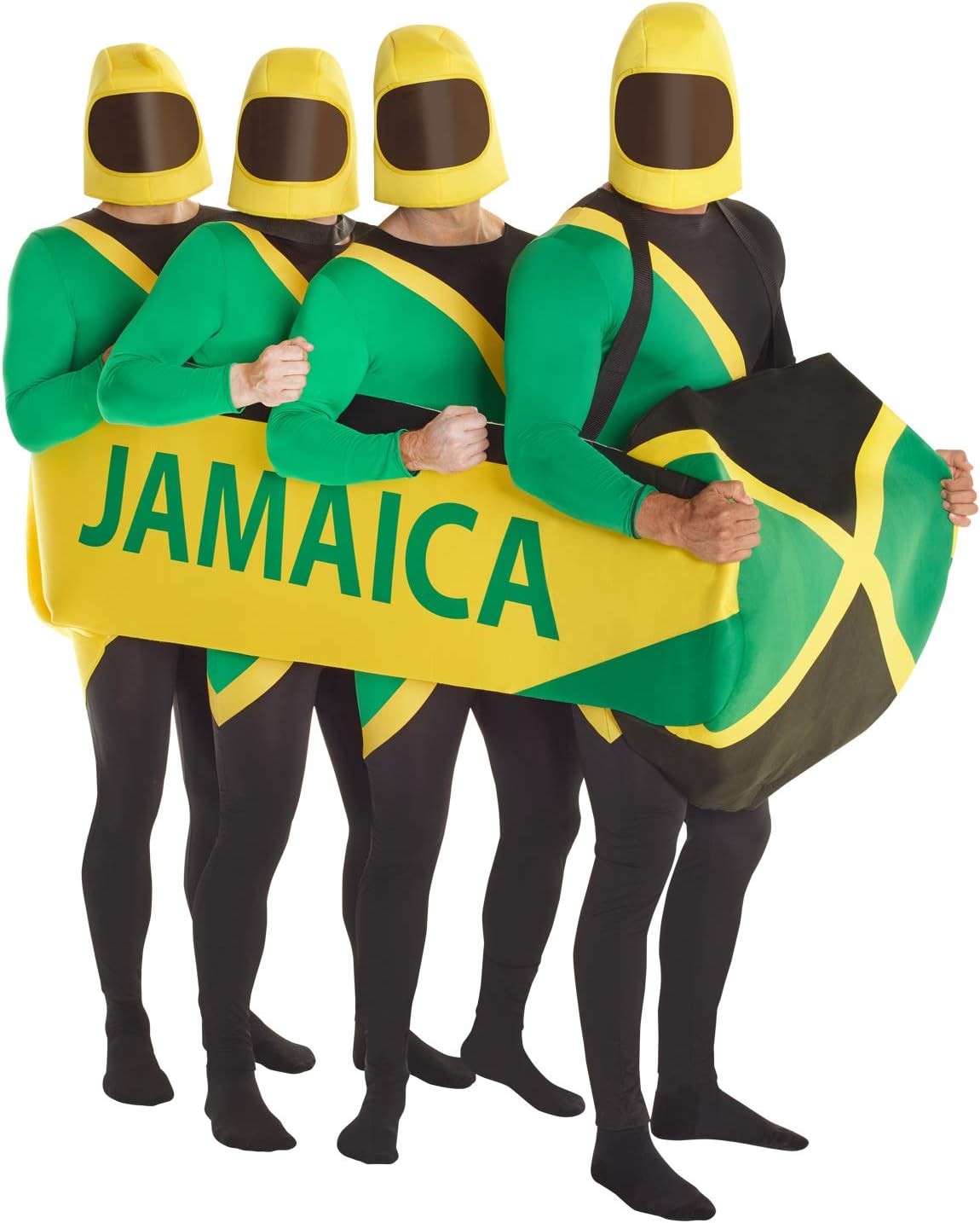 Jamaikanisches Bobsled Kostüm, L Jamaikanisch Anzug