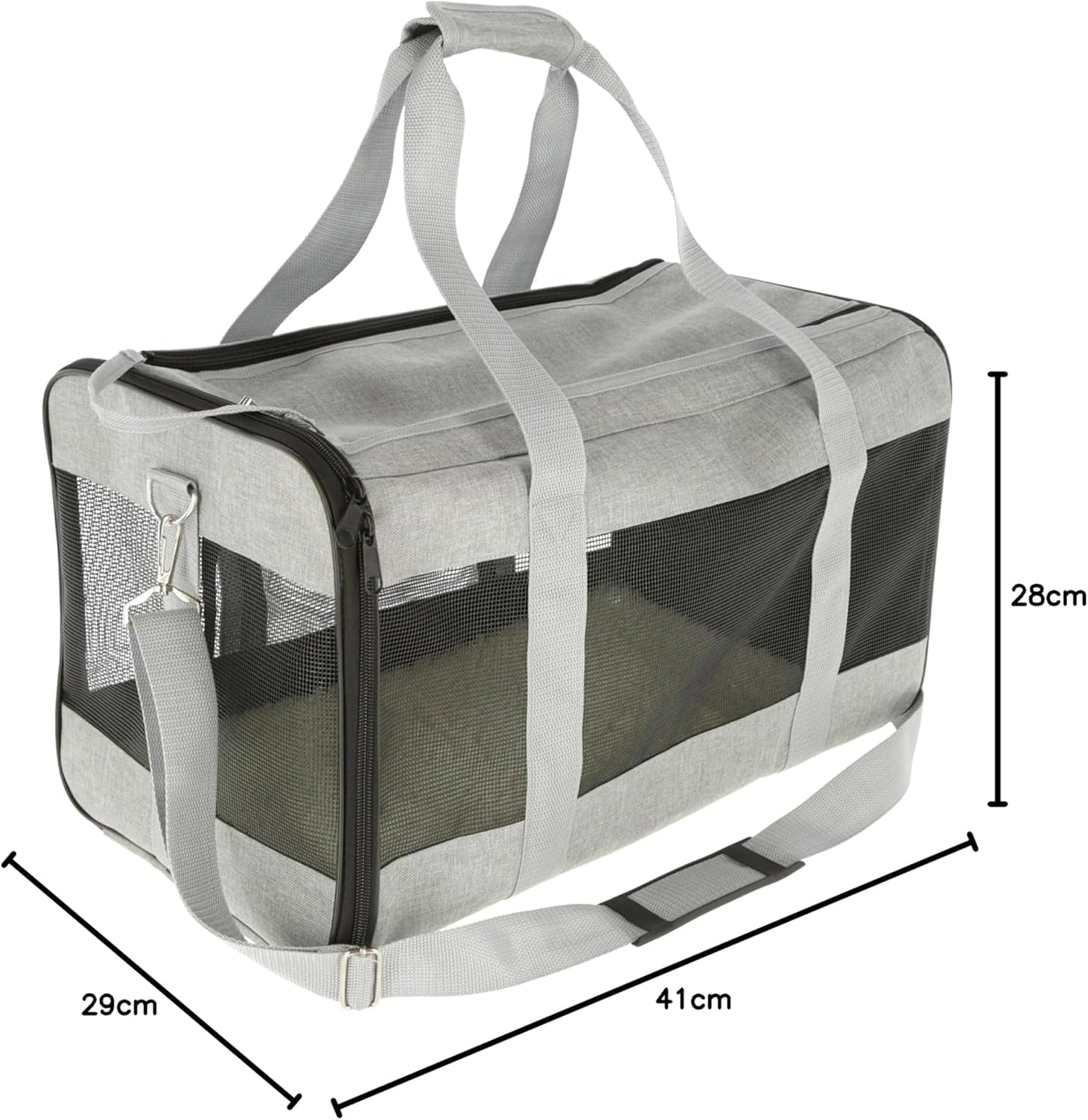 Tragetasche Casual, Grau L 41 x B 29 x H 28 cm