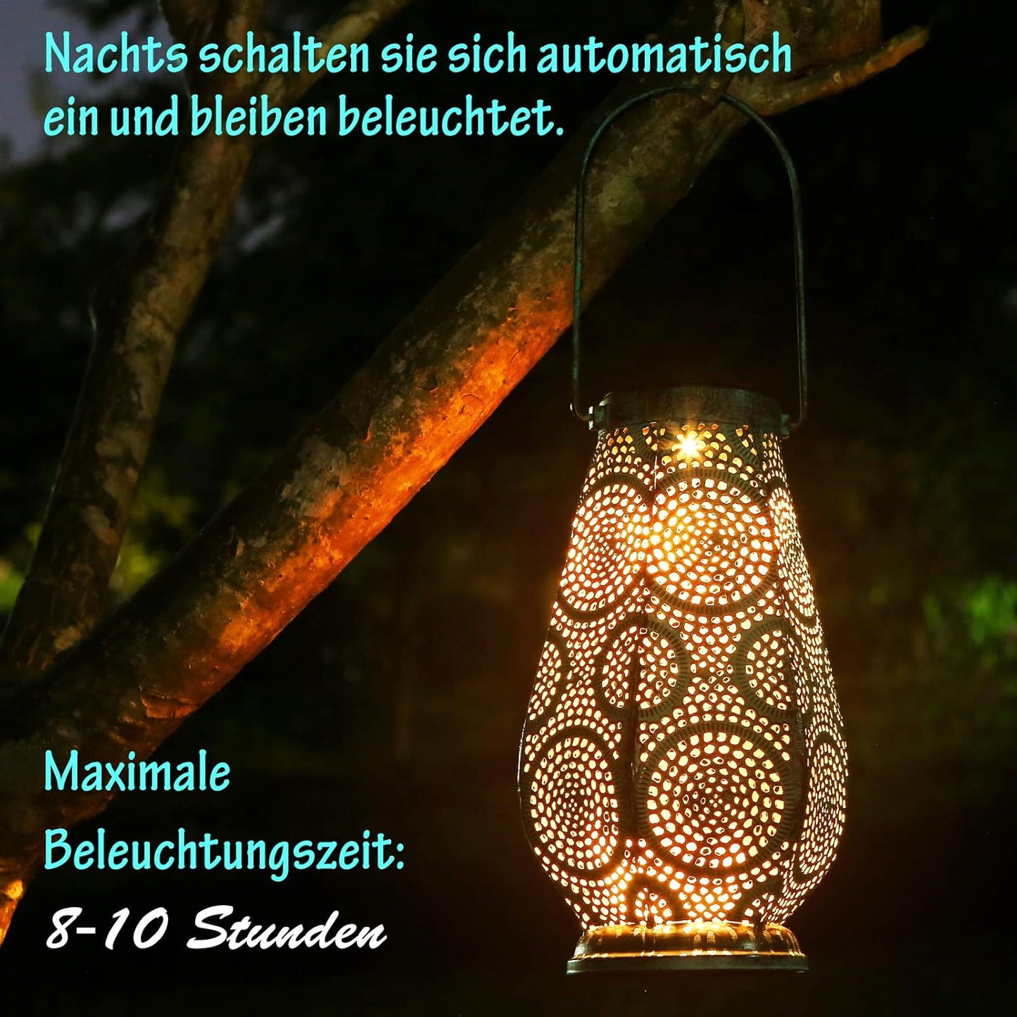 Solarlaterne, Türkis Gross x 1
