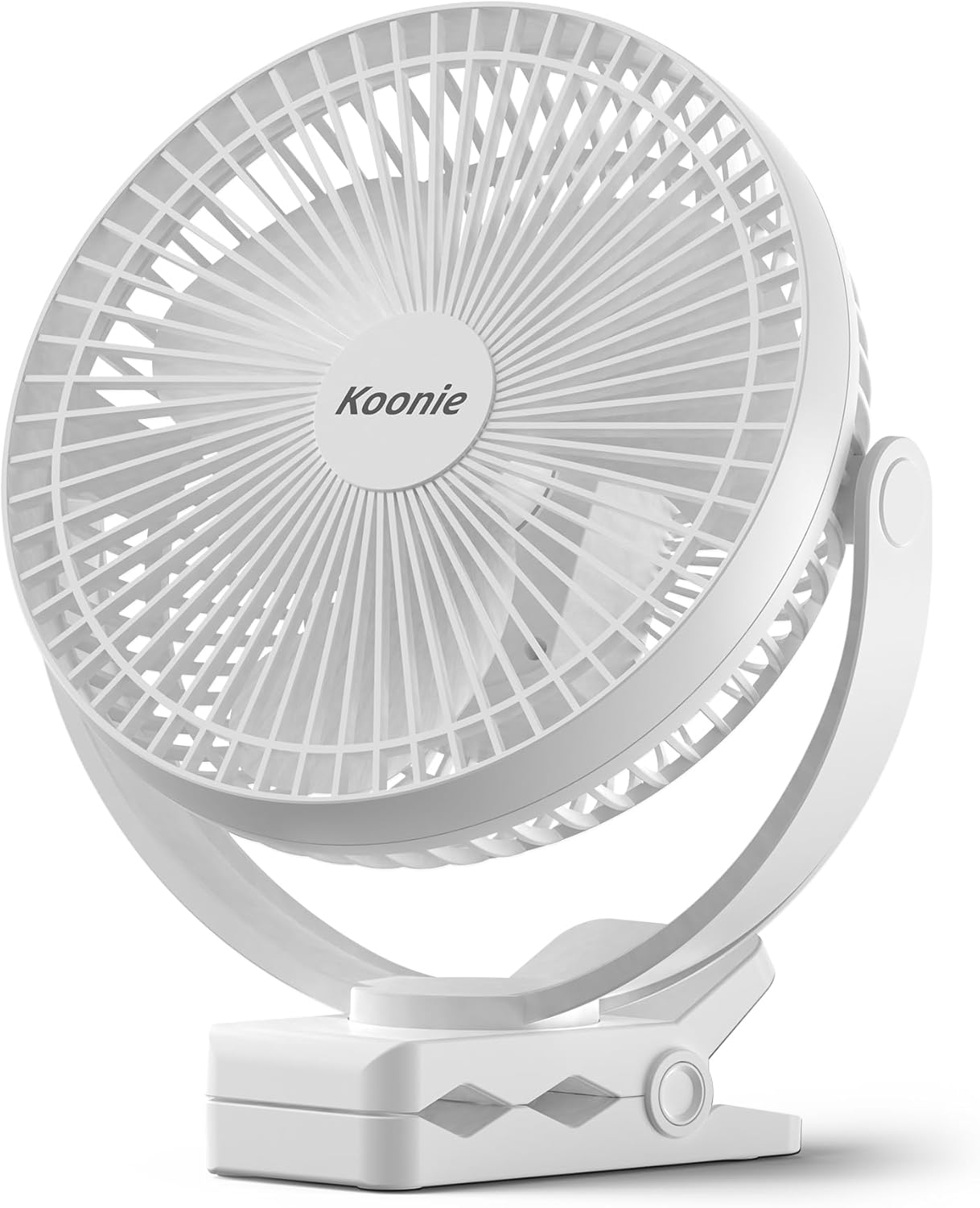Tragbarer Clip-On-Ventilator, Weiss
