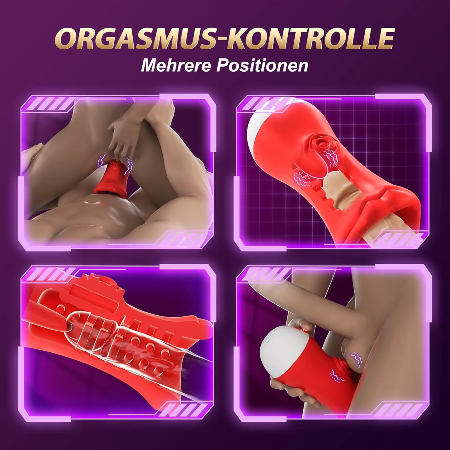 Masturbator mit 9 Vibrationen für Männer