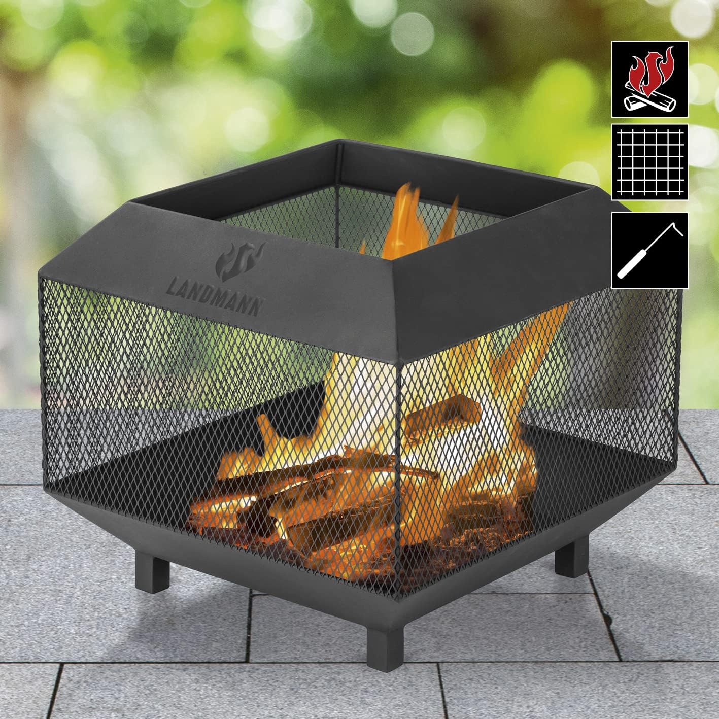 Feuerschale Cube, Feuerkorb Cube