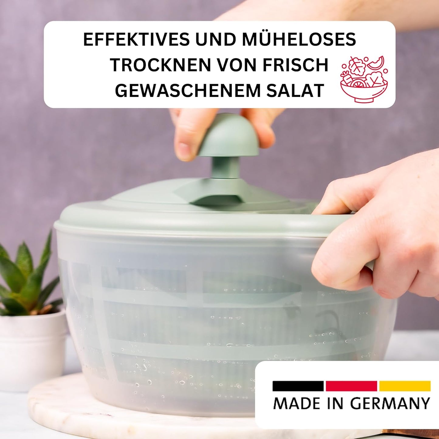Salatschleuder Fortuna, Mint-grün, Standard