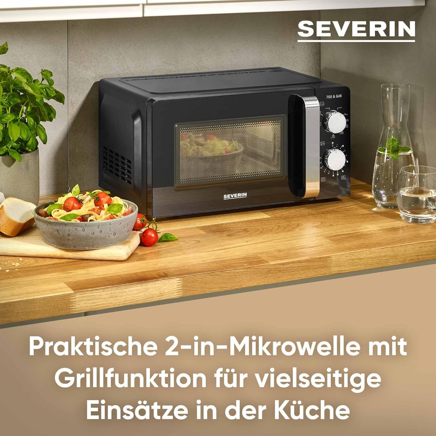7781 Mikrowelle, 2-in-1 (Mikrowelle+Grill), 17L