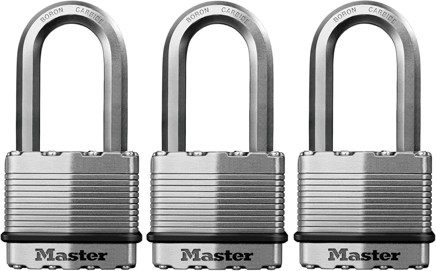 3er Set M5XTRILH Vorhängeschloss, 3 Pack, Keyed-Alike 3 Stück