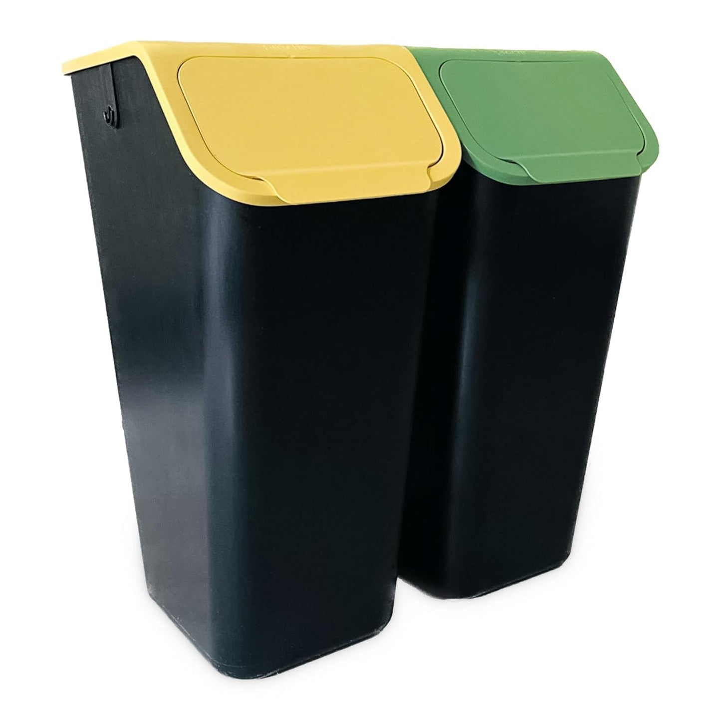 Stapelbares Abfalltrennsystem (2x 35L), 2x35l Gelb Grün