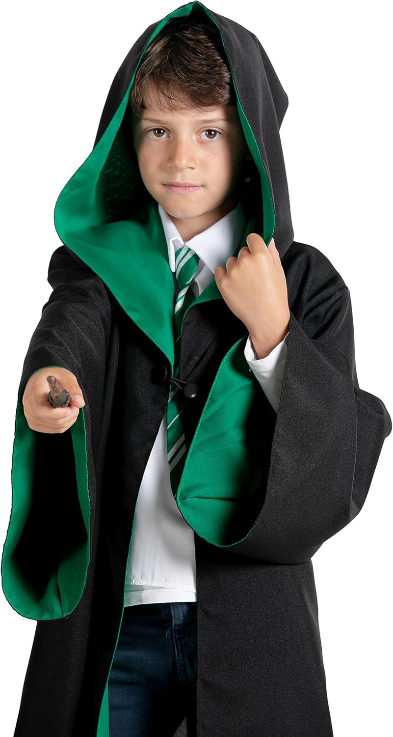 Harry Potter Slytherin Kostüm für Kinder (7-9 Jahre), 7-9 Jahre Slytherin