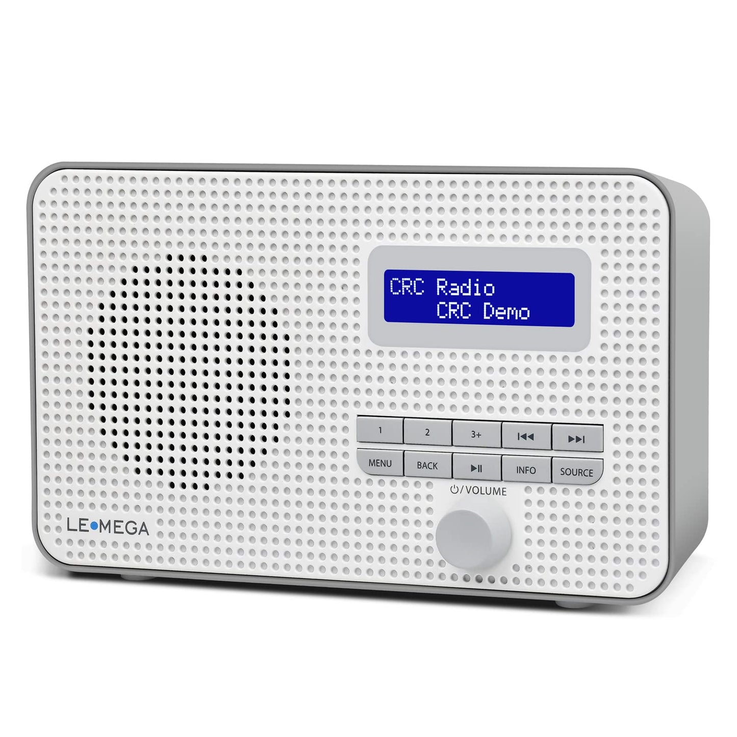 Tragbares Digitalradio mit Wecker, DR1-Grau