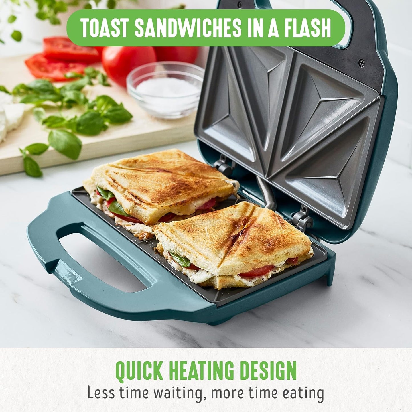 Elektrischer Sandwichmaker, Rauch Blau