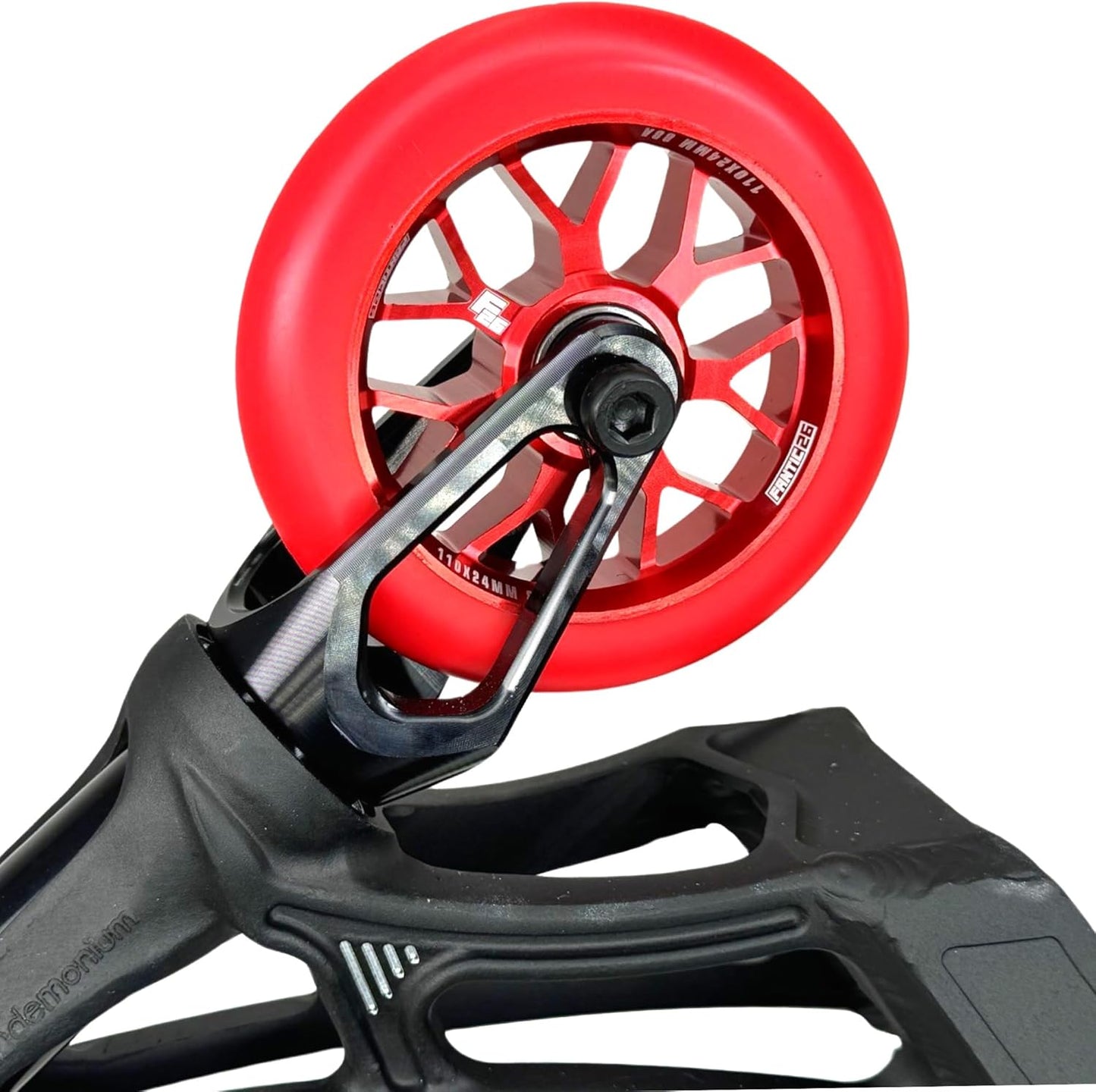 Stunt Scooter Ersatzrad, Rot/Pu Rot