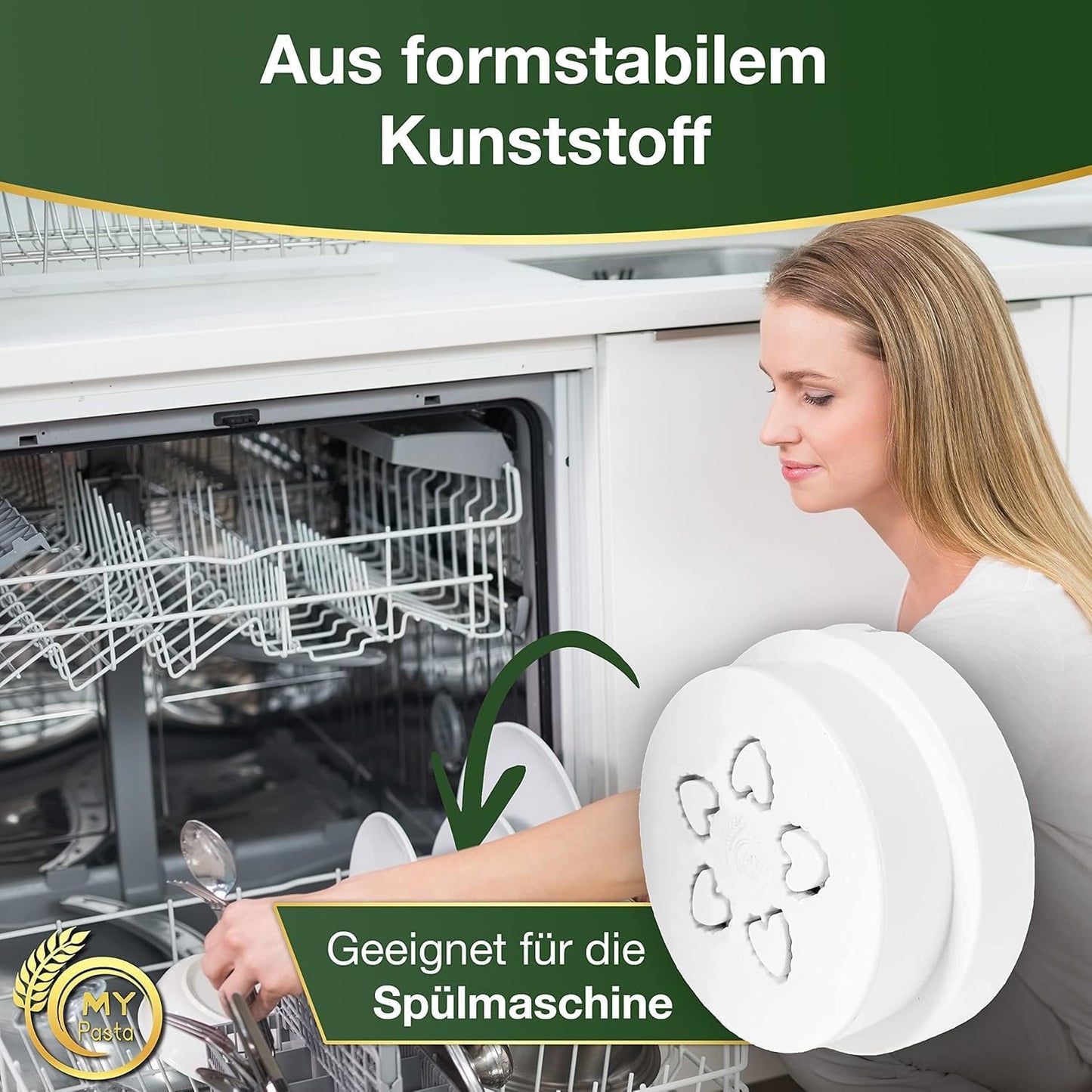 Herz Rigati Nudelmaschinen-Scheibenmatrize für Philips 7000, Herz Rigati