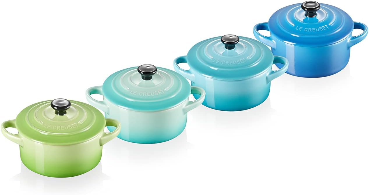 4er-Set Mini Cocottes, Meeresbrise