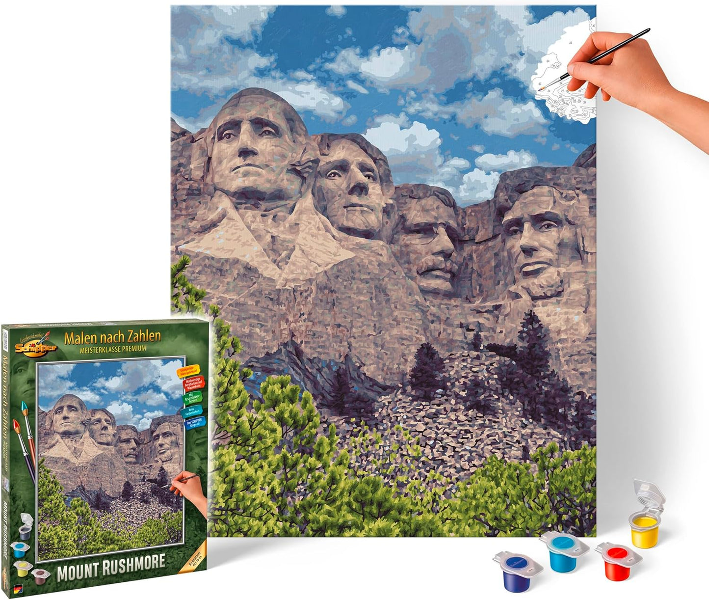 Malen nach Zahlen Mount Rushmore