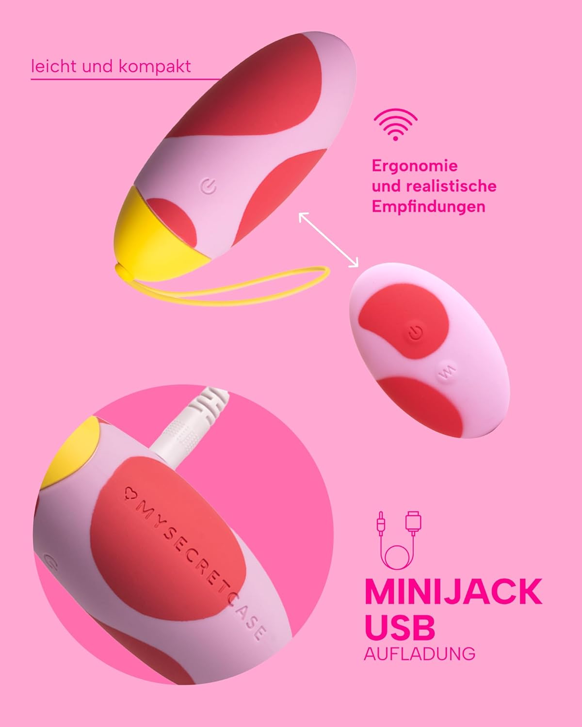 Ei Vibrator mit Fernbedienung für Paare