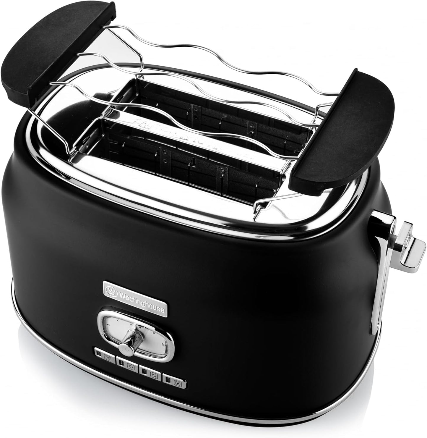 Retroline Frühstück-Set mit Toaster & Wasserkocher, Bundle mit 2-Scheiben Toaster schwarz
