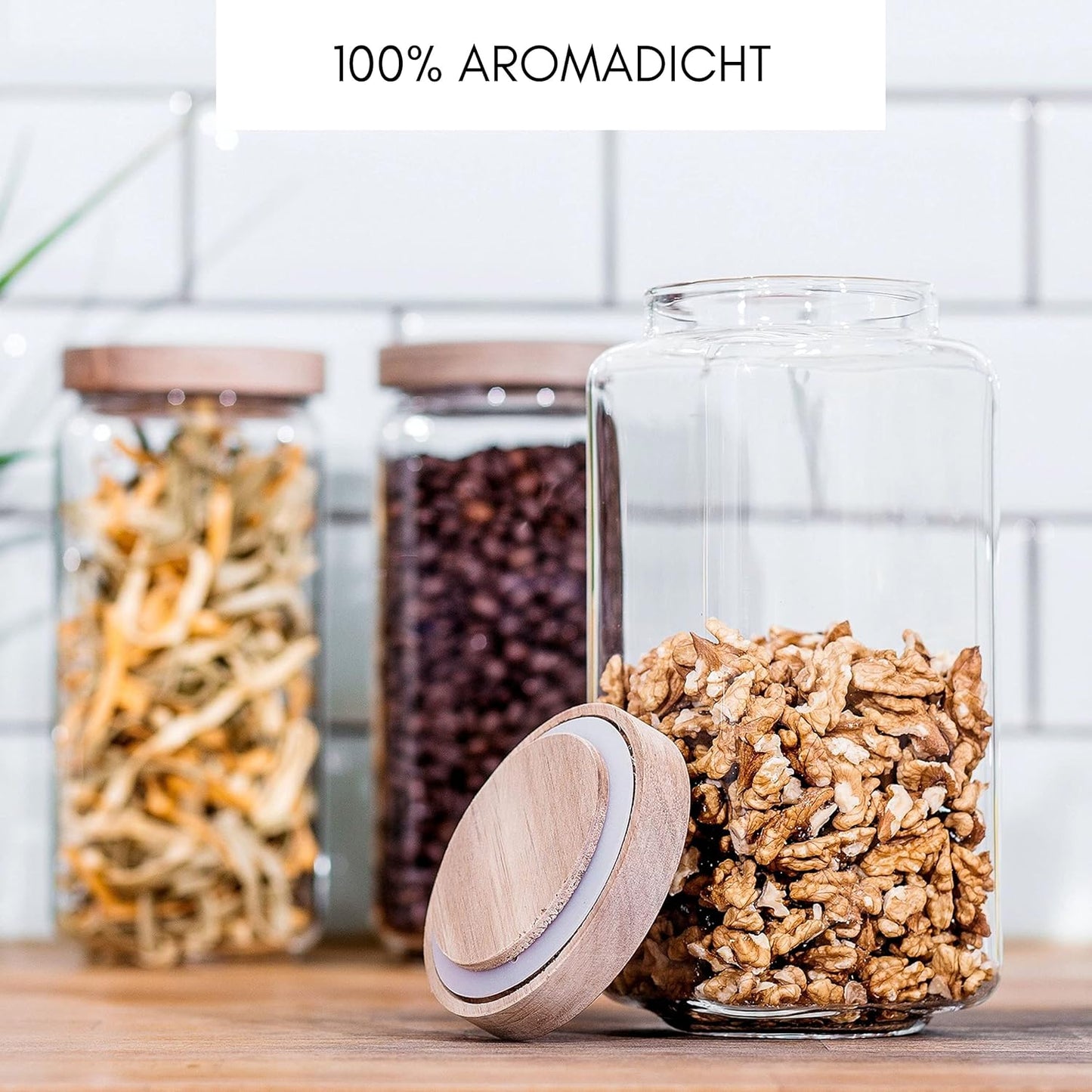 Vorratsgläser-Set, 3x 1200ml