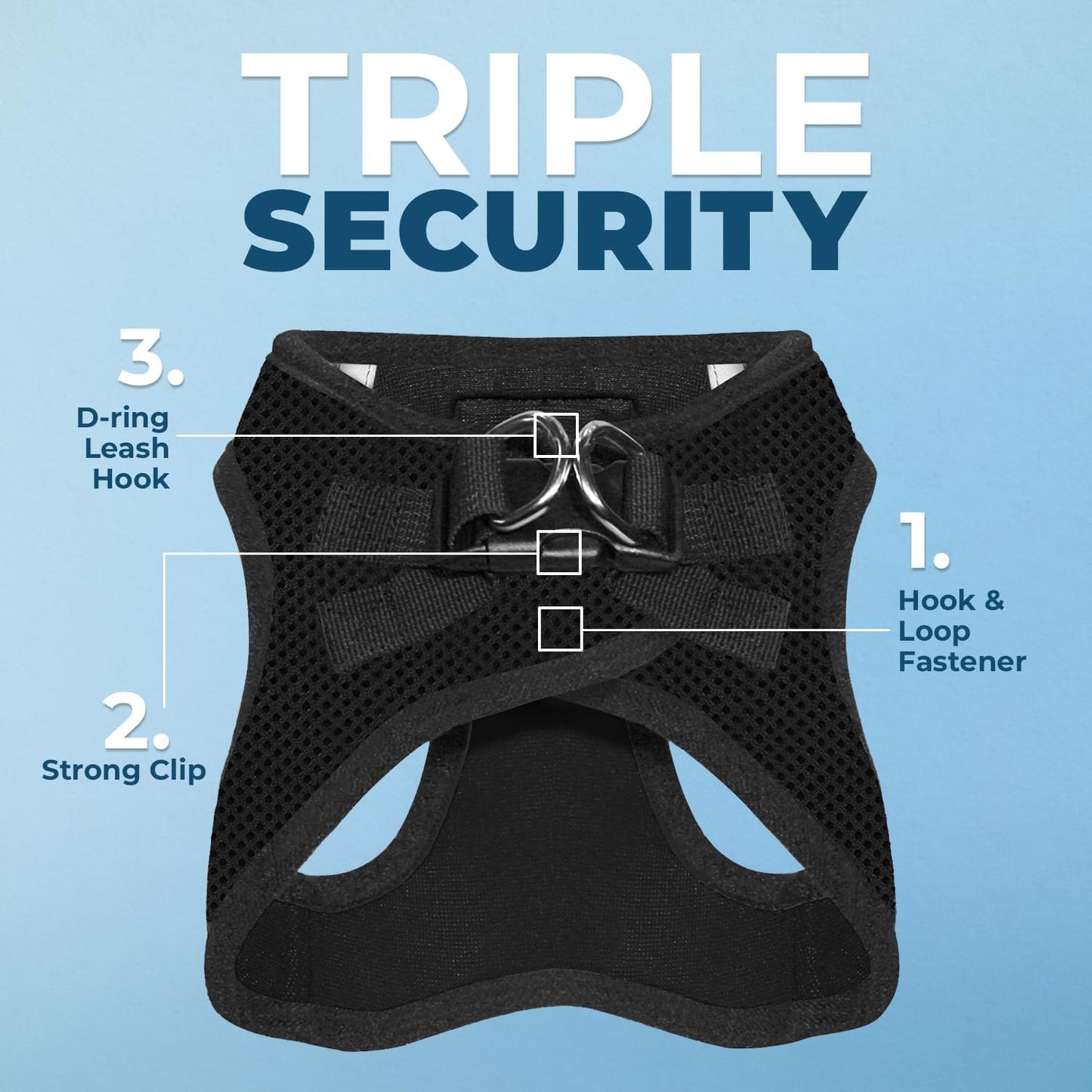Step-In Air Hundegeschirr, L (Chest: 18 - 21 1Black Base