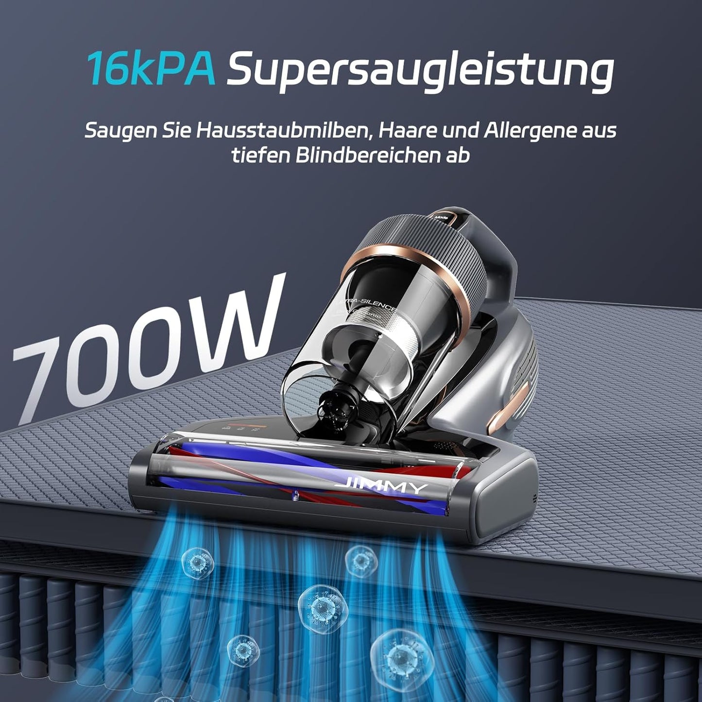 Milbensauger BX7 Pro Max mit UV-C-Licht & Heissluft