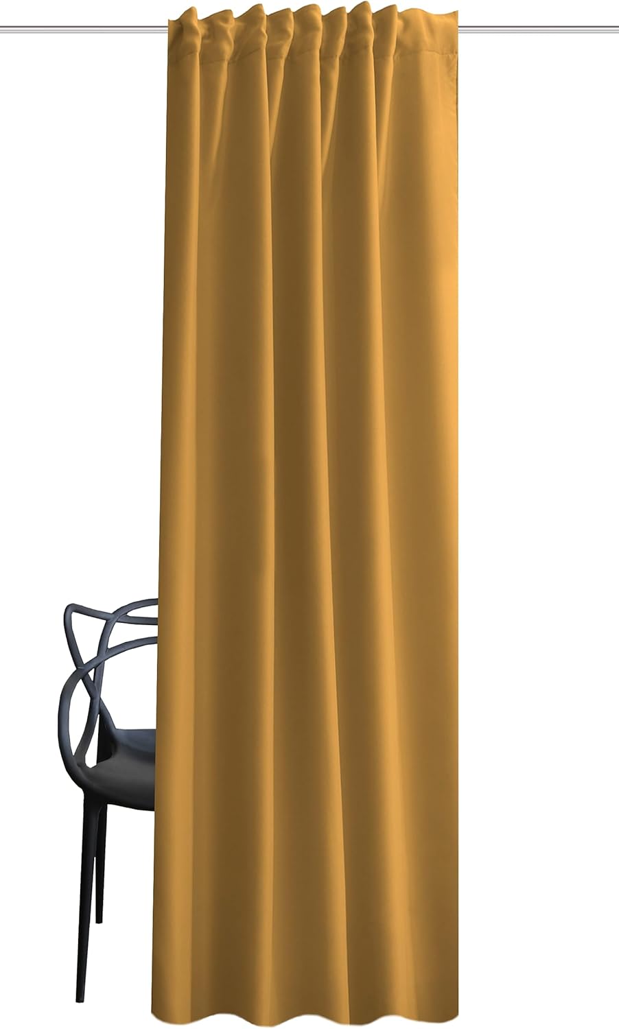 Abdunkelnder Akustikvorhang, 245 x 135 cm, H245 x B135 cm (1er Pack) Curry