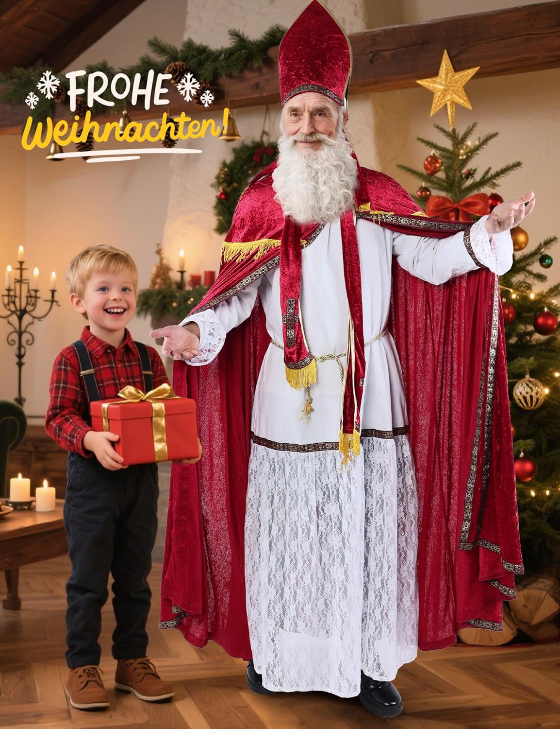 Nikolaus Kostüm für Erwachsene, XXL