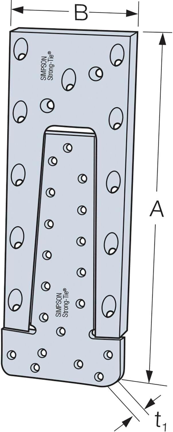 Hirnholzverbinder ETB190-B Aluminium mit Zulassung
