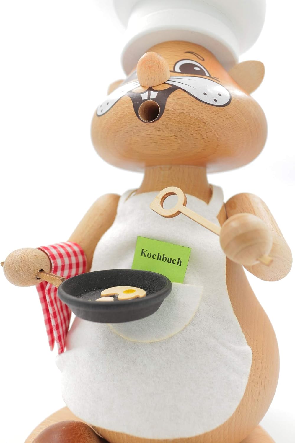 Räucherfigur Hamster "Koch", Cook