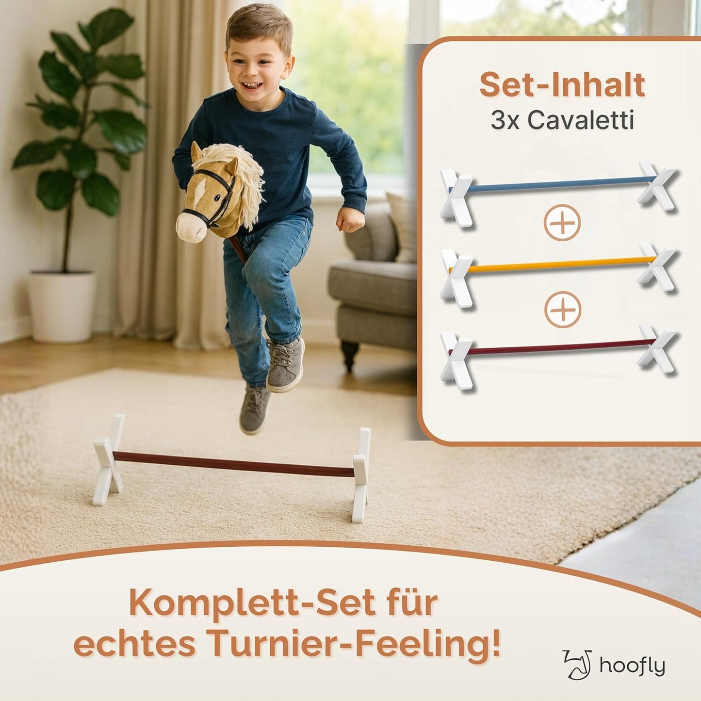 Hobby Horse Cavaletti-Set (3-teilig) für Kinder, Cavaletti 3er-Set