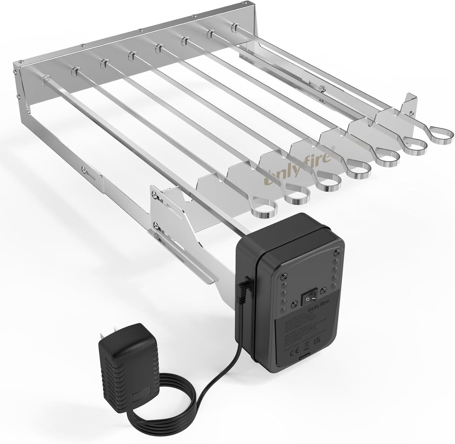 Rotisserie Spiessdreher mit 7 Spiessen und Motor