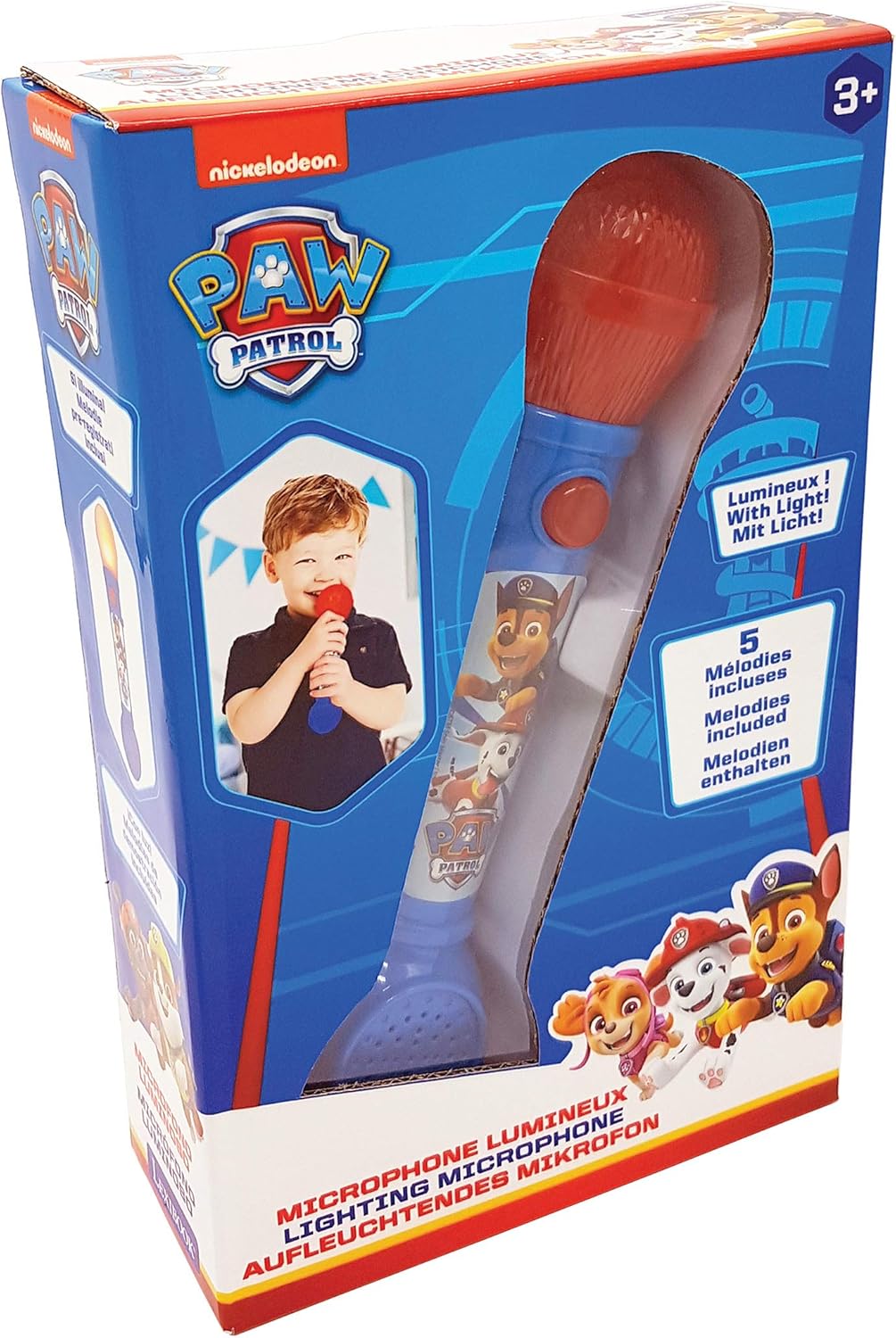 Paw Patrol Kinder-Mikrofon mit Lichteffekten, Paw Patrol