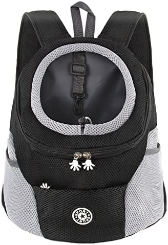 Hundetrage-Rucksack mit Head-Out-Design, M Schwarz