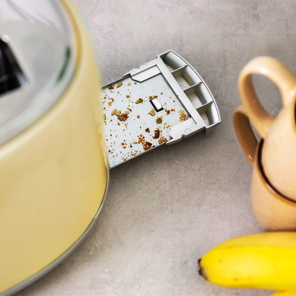1600 Retro Toaster für 4 Scheiben, Retro - 4 Scheiben Beige