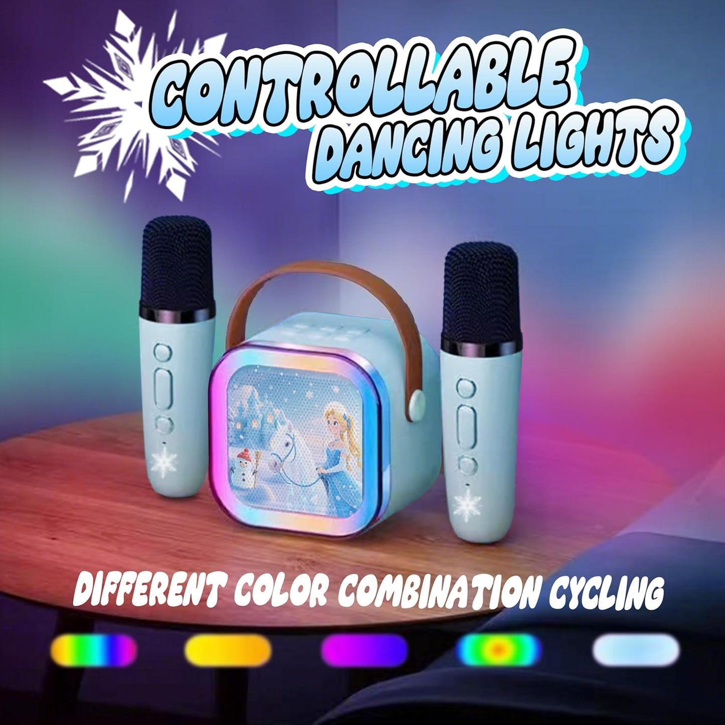 Kinder-Karaokemaschine mit 2 Mikrofonen