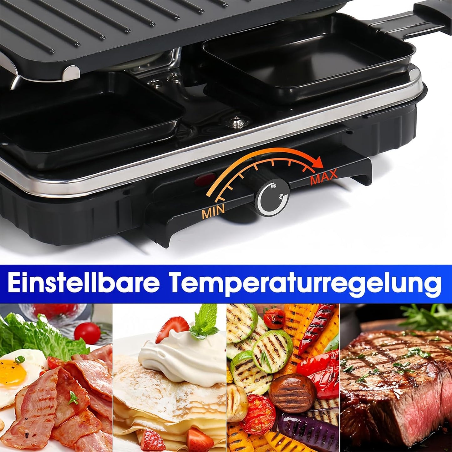 2-in-1 Raclette Grill