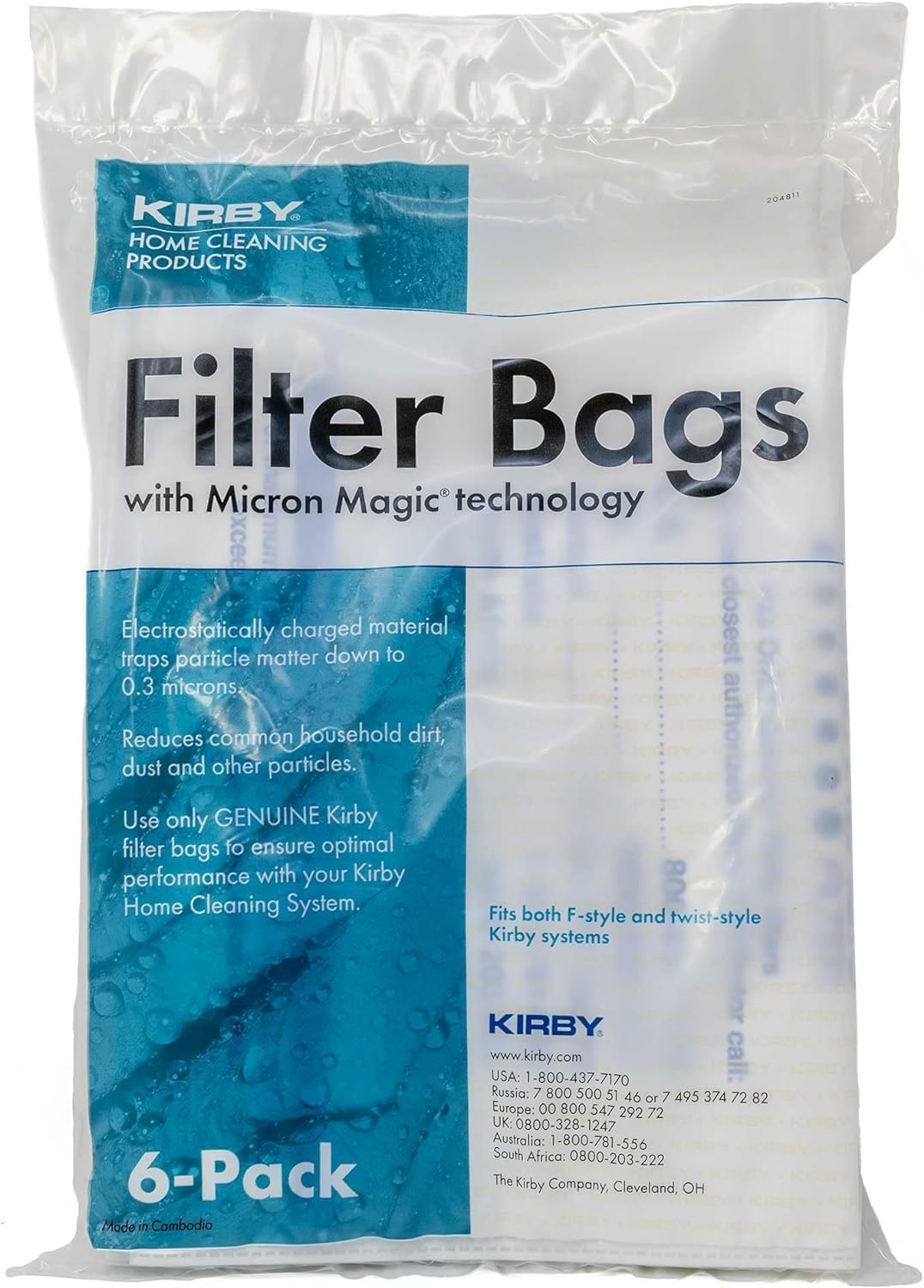 6 Stück Micron Magic Filtertüten für G3 bis G11 Staubsauger, Fits Generation 3, G4, G5, G6,
