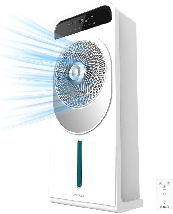 Verdunstungskühler EnergySilence 5000 Cool Wave mit Fernsteuerung und LED Display, 5 L Fernbedienung