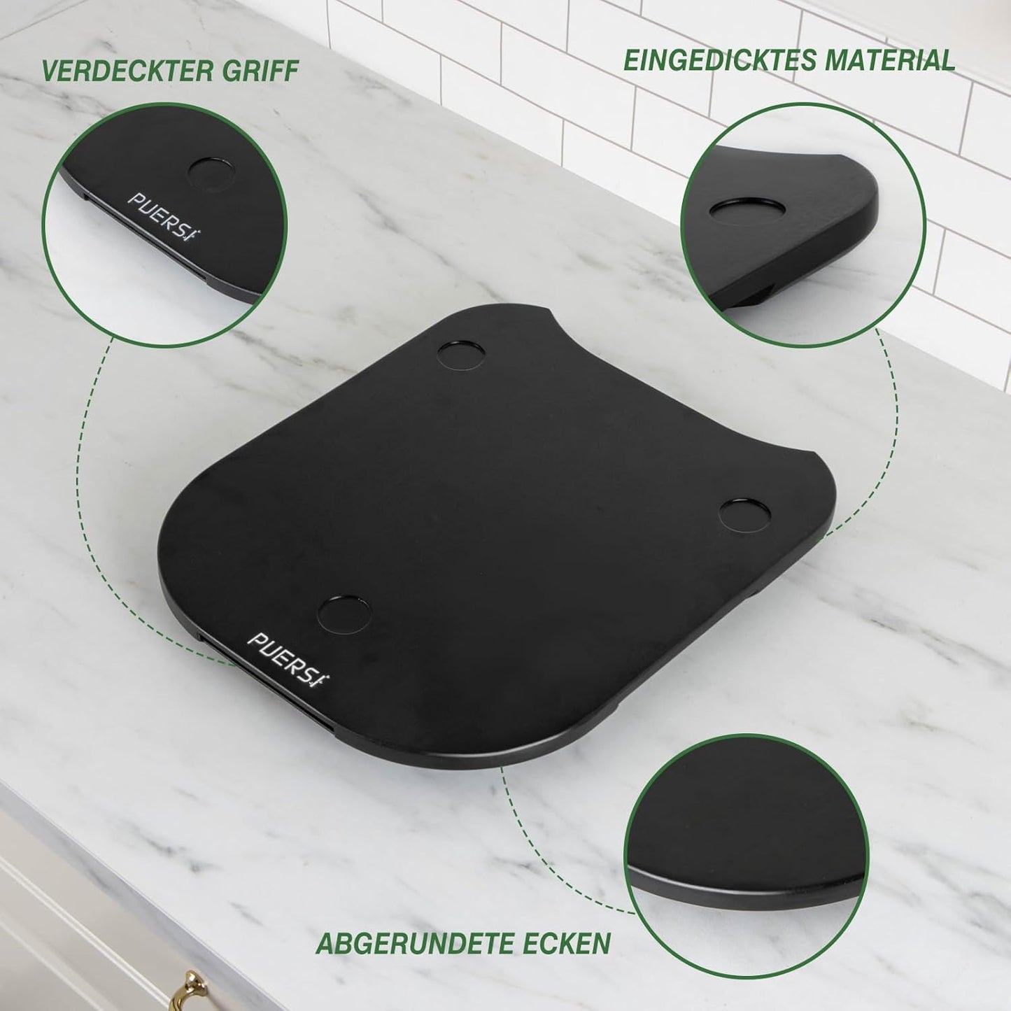 Gleitbrett für Thermomix, Schwarz