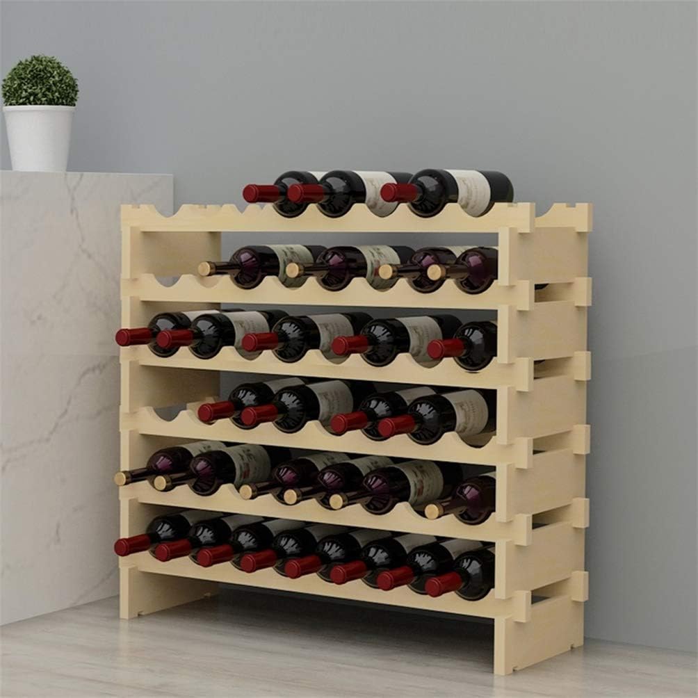 Weinregal mit 6 Ebenen für 48 Flaschen, 48 Flaschen