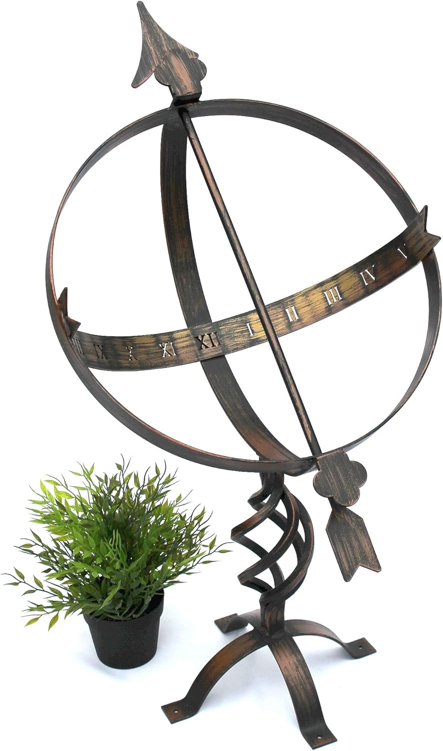 Grosse Sonnenuhr aus Metall