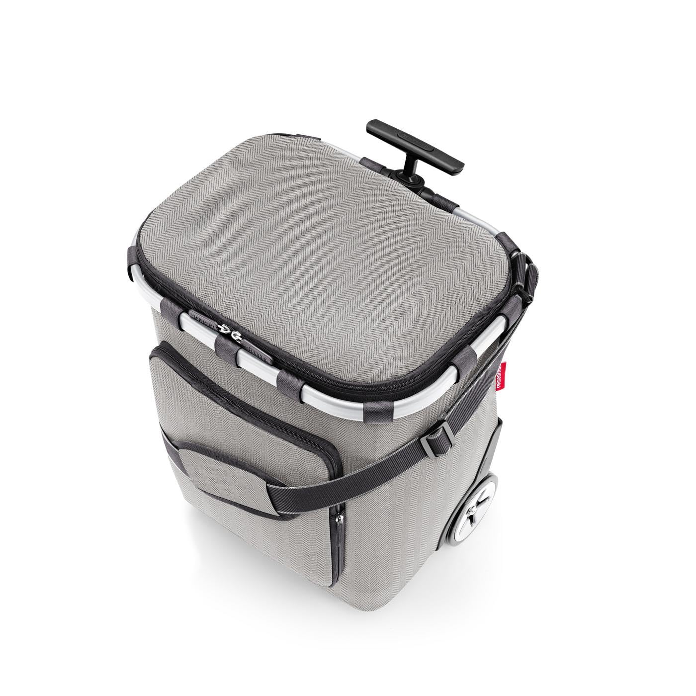 Einkaufstrolley mit Kühlfach, Herringbone Grey