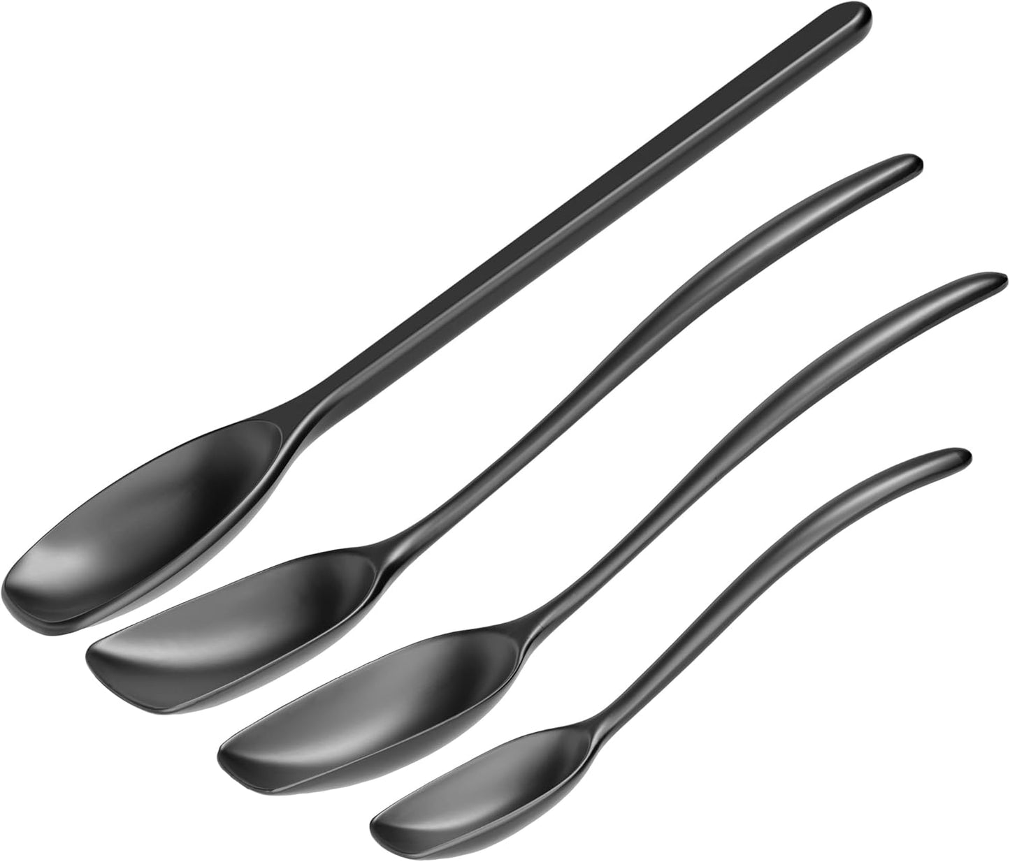 Classic 4-teiliges Kochlöffel-Set , hitzebeständig, Carbon Black One Size