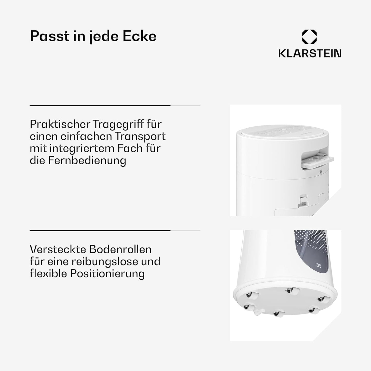 Luftkühler mit Verdunstungstechnik, Weiss