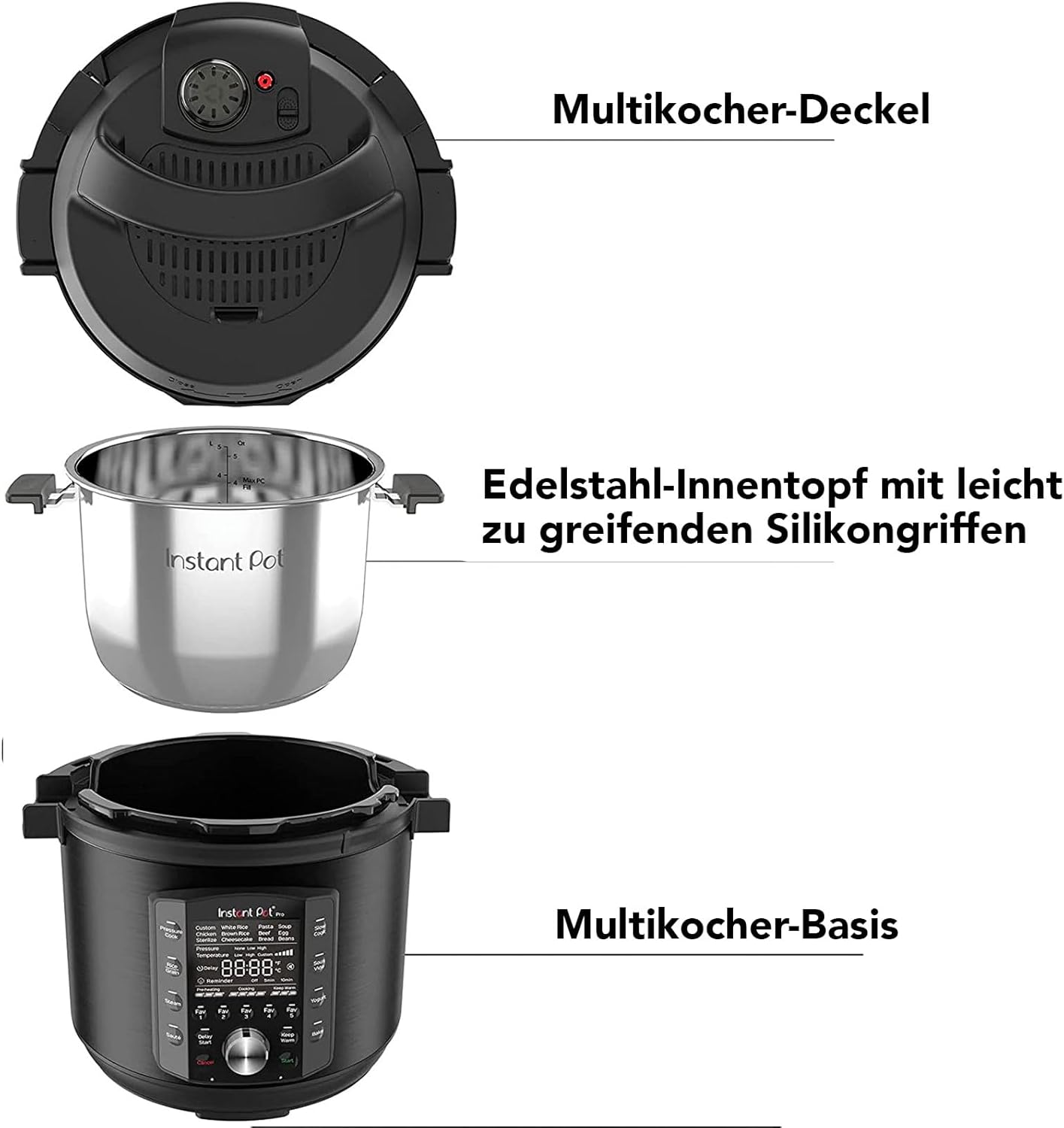 10in1 Multikocher Pro, 8 Liter Pro