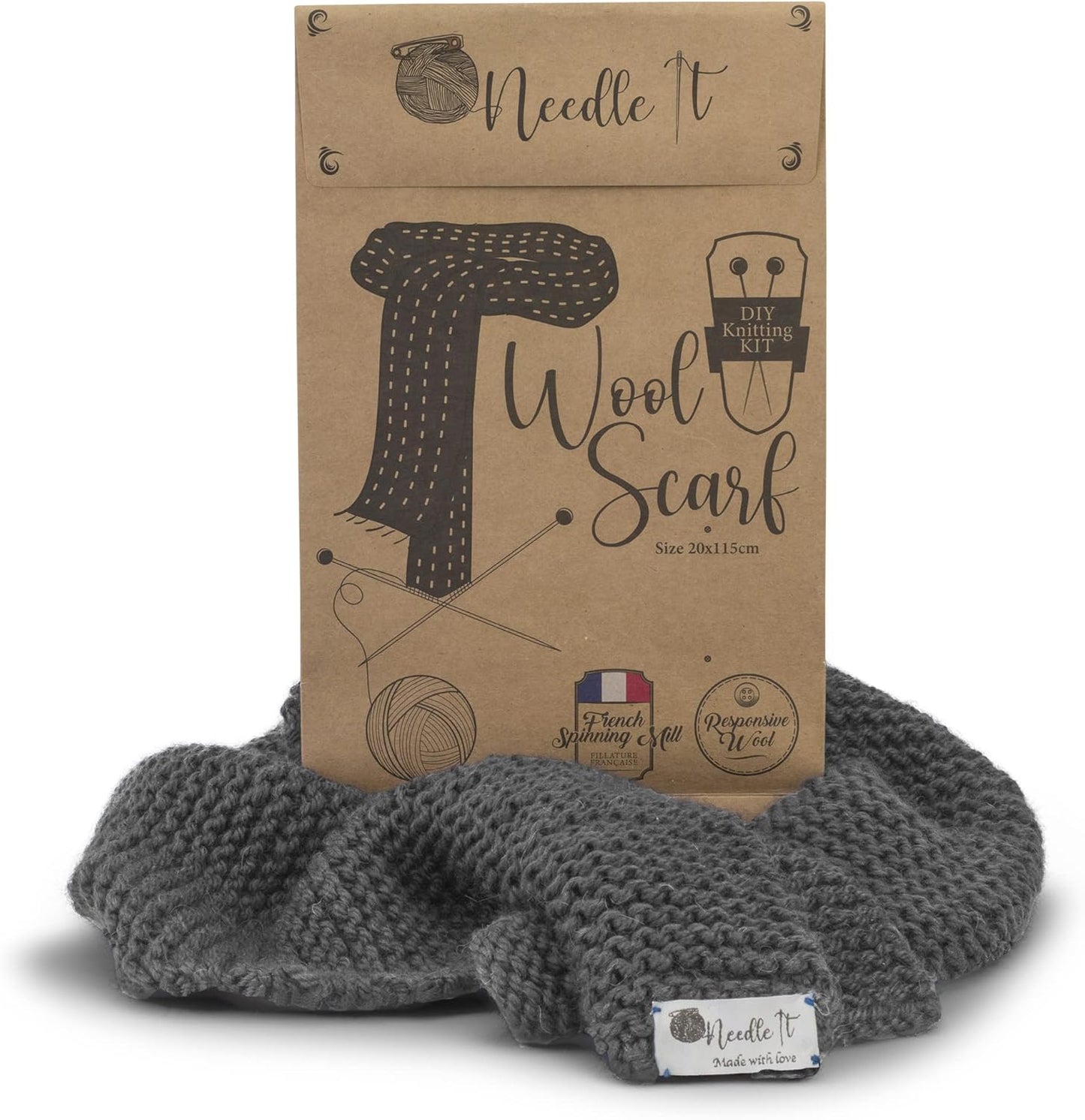 Strickset, Grau