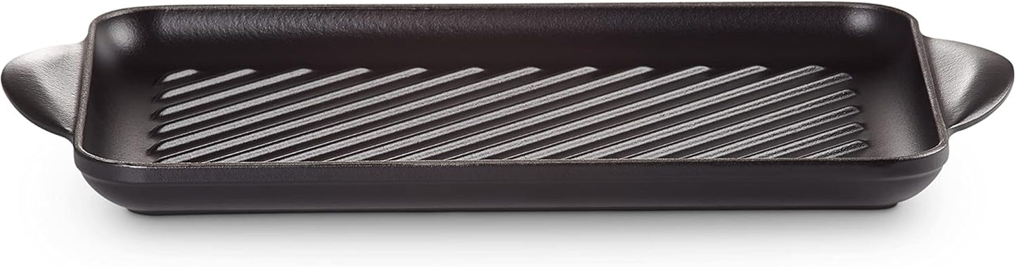 Rechteckige Grillplatte, Schwarz Matt