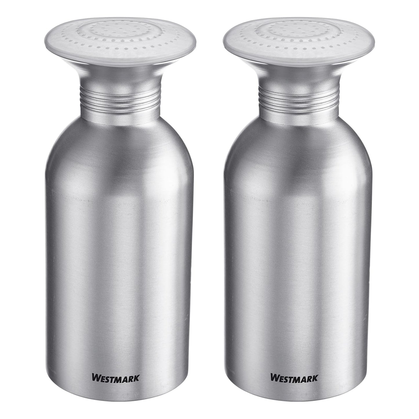 2-teiliges Gastro-Salzstreuer-Set Omega, Silber/Transp.-2-er Pack